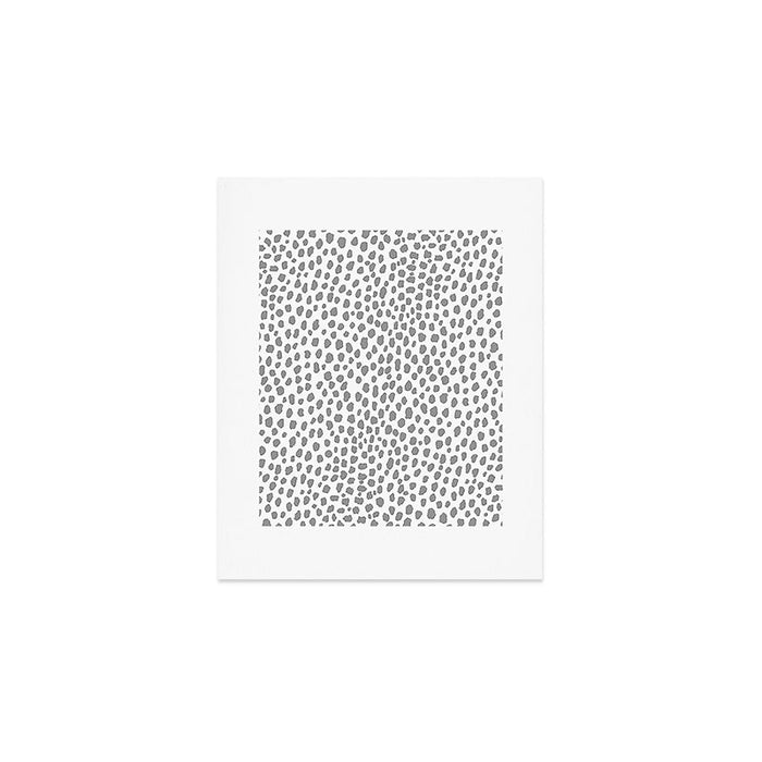 Gray Dalmatian Spots (gray/white) Art Print Gallery Image 1