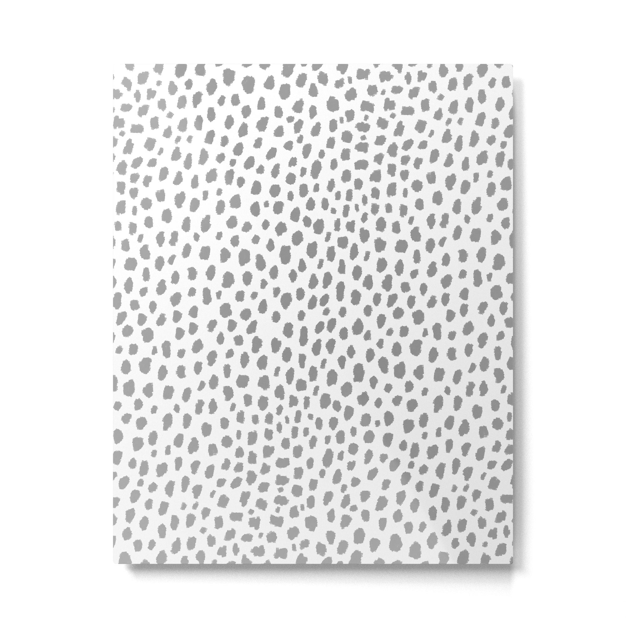 Gray Dalmatian Spots (gray/white) Metal Print Gallery Image 6