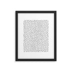 Gray Dalmatian Spots (gray/white) Framed Art Print Gallery Image 6
