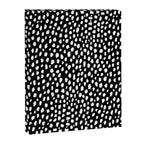 Handmade polka dot brush strokes (black and white reverse dalmatian) Canvas Print Gallery Image 8