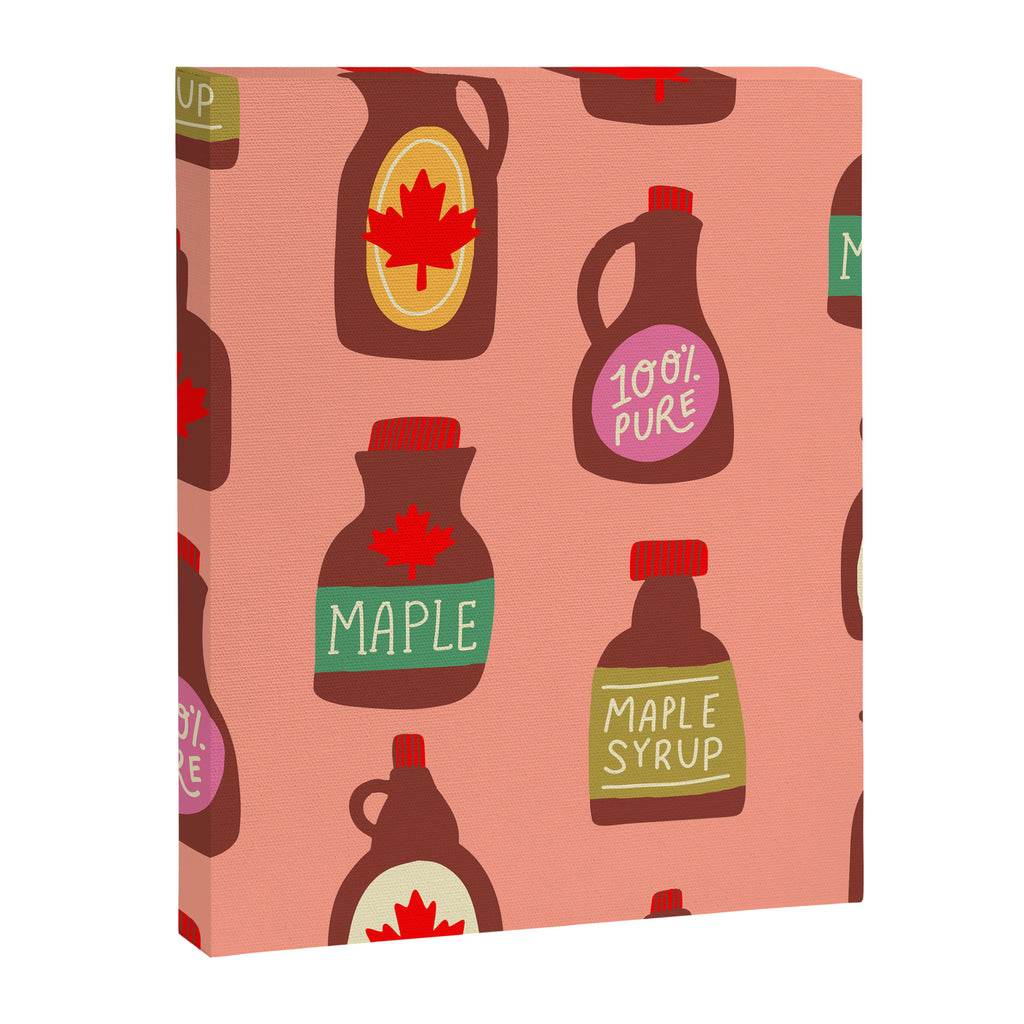 Maple Syrup Pattern Canvas Print Gallery Image 8