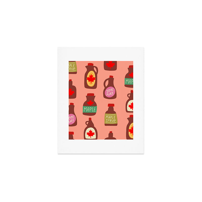 Maple Syrup Pattern Art Print Gallery Image 1