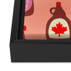 Maple Syrup Pattern Framed Canvas Print Gallery Image 3