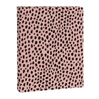 Pink and Black Dalmatian Spots (black/pink) Canvas Print Gallery Image 8