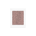Pink and Black Dalmatian Spots (black/pink) Art Print Gallery Image 1