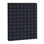 Plaid (navy blue/brown) Canvas Print Gallery Image 8