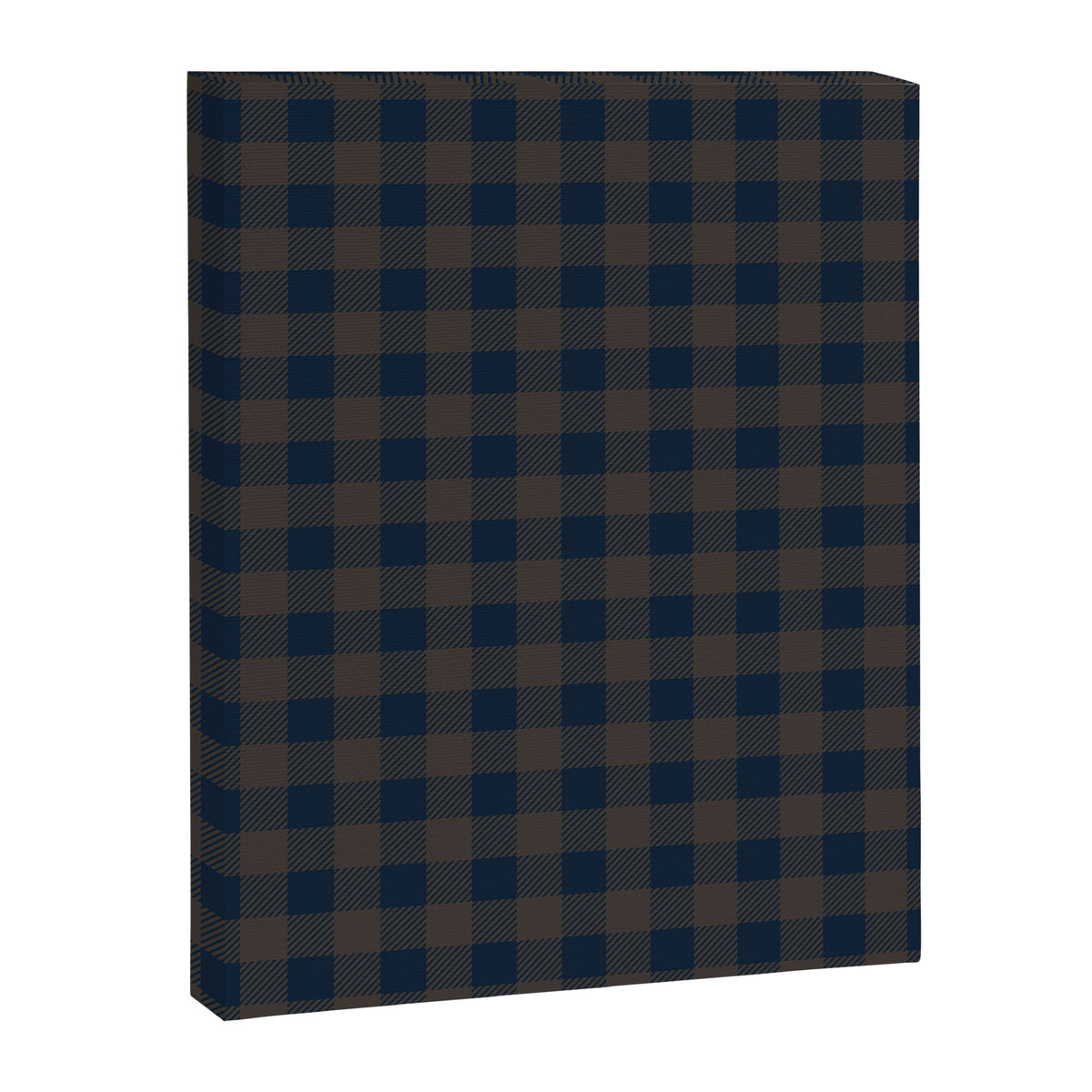 Plaid (navy blue/brown) Canvas Print Gallery Image 8