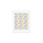 Rainbow Polka Dot Party Art Print Gallery Image 1