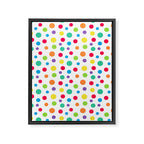 Rainbow Polka Dot Party Framed Canvas Print Gallery Image 8