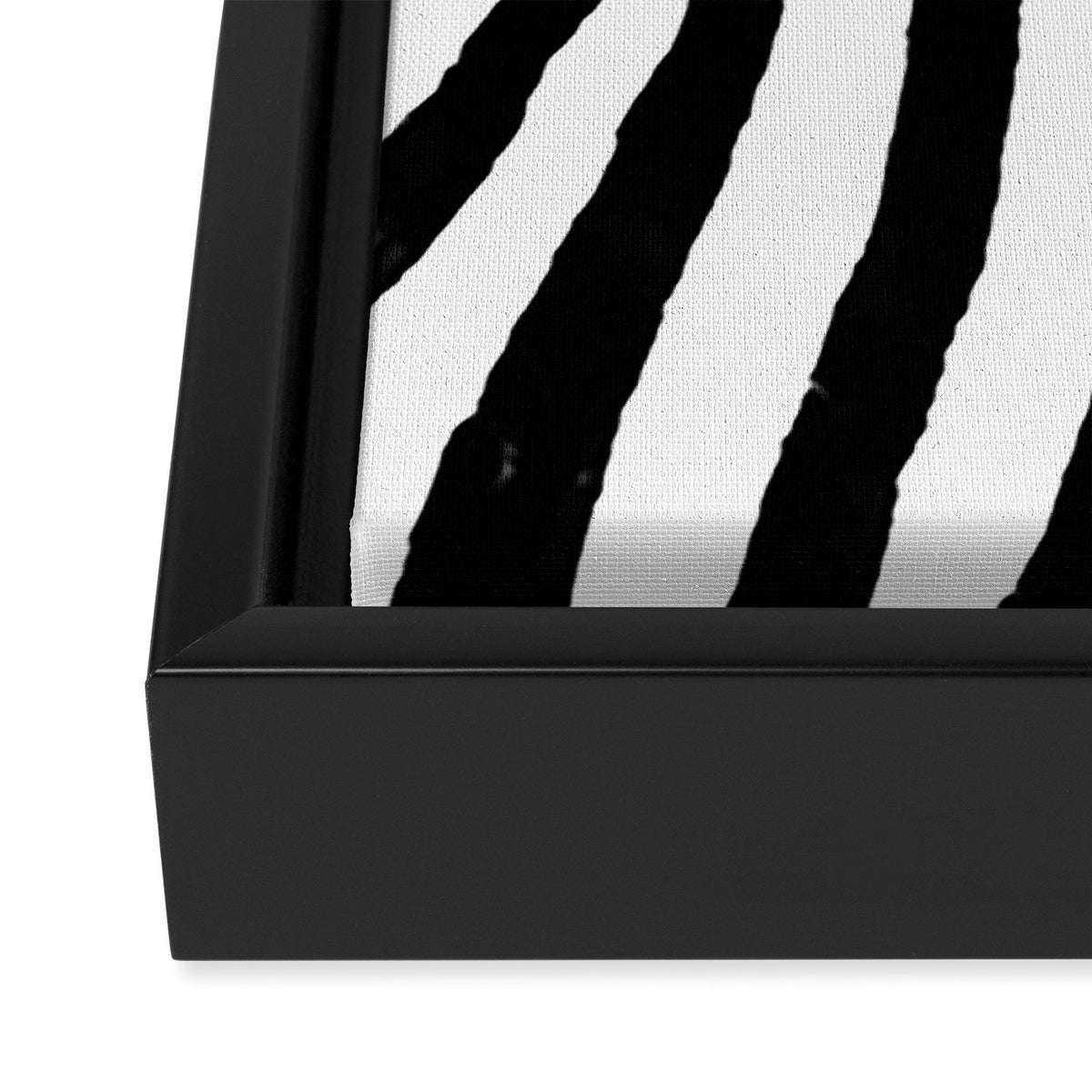 Zebra Stripes Pattern Framed Canvas Print Gallery Image 3