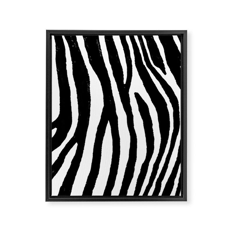 Zebra Stripes Pattern Framed Canvas Print Gallery Image 8