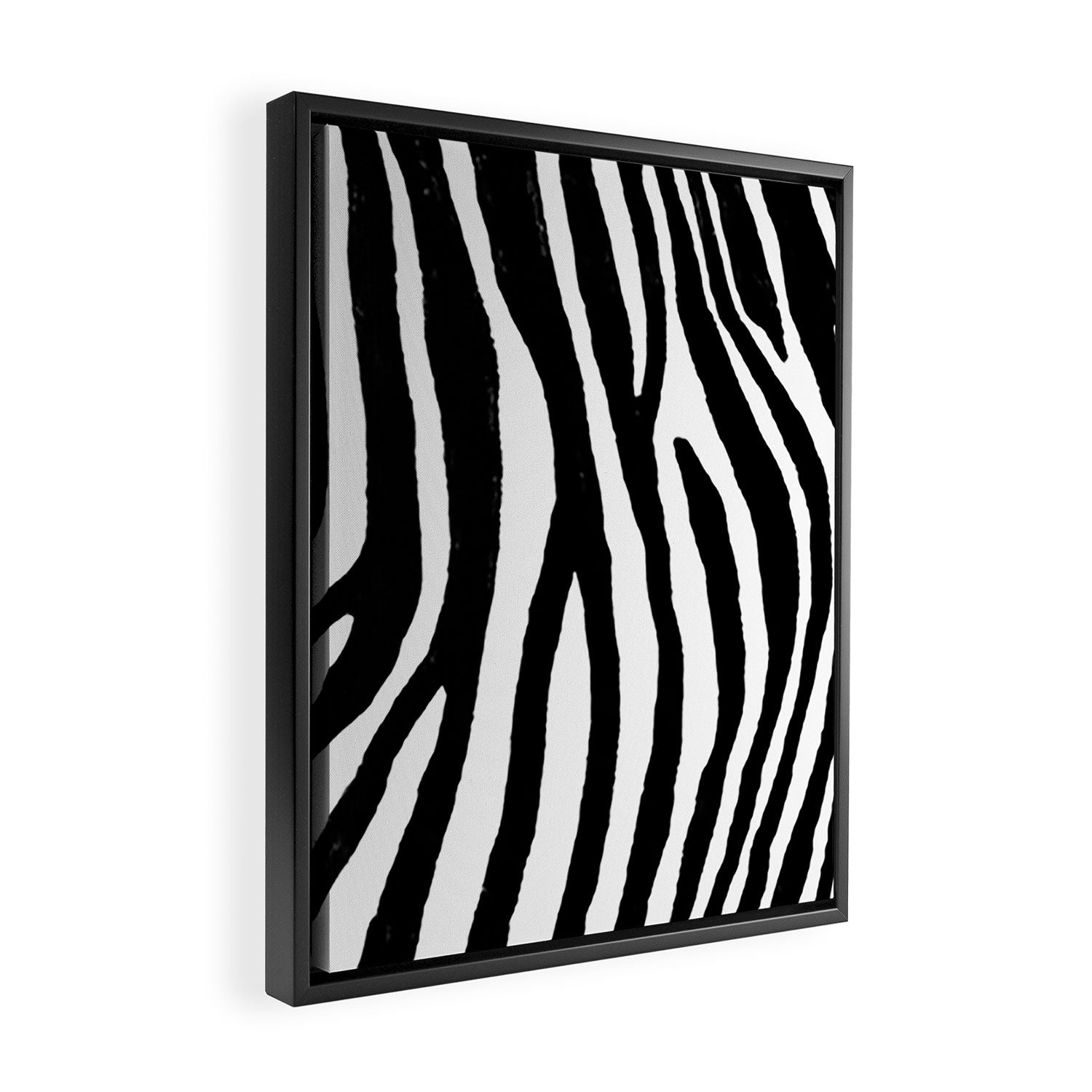 Zebra Stripes Pattern Framed Canvas Print Gallery Image 2