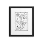 Chesapeake Bay & Delaware Bay Map Framed Art Print Gallery Image 6