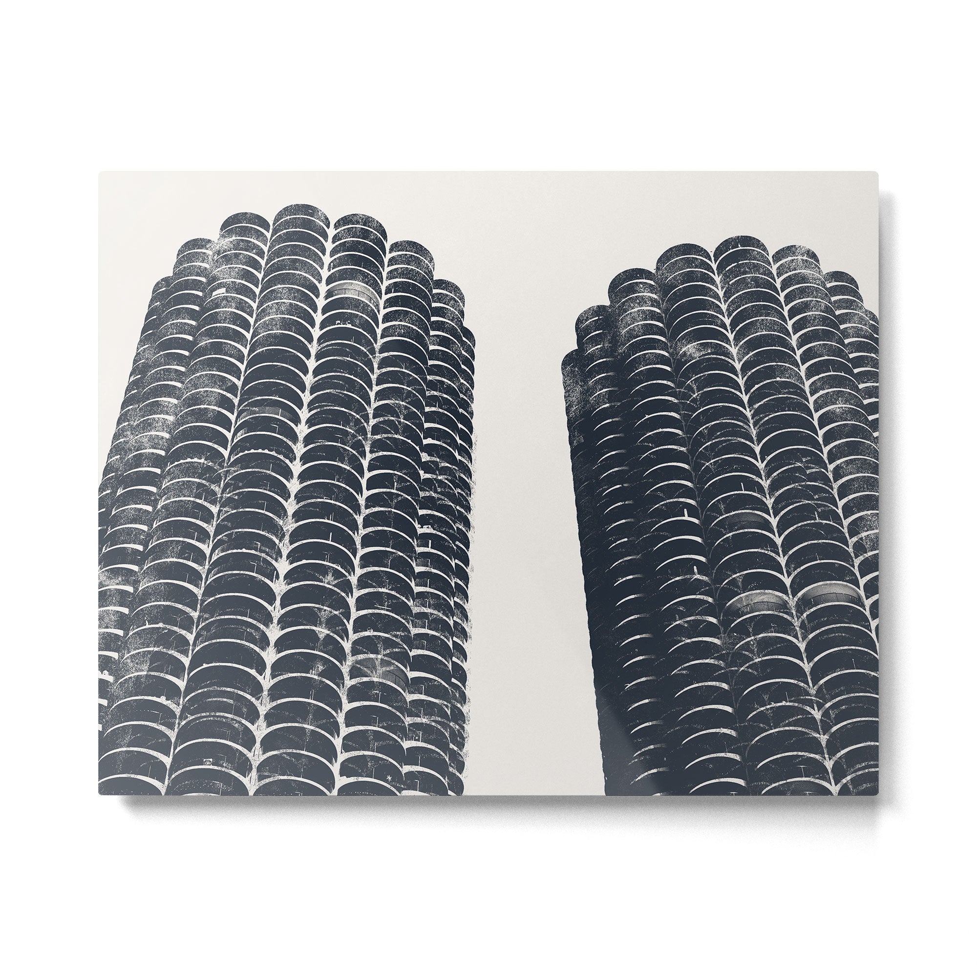 Chicago Architecture, Marina City, Chicago Wall Art, Chicago Art, Chicago Photography, Canvas Art Metal Print Gallery Image 6