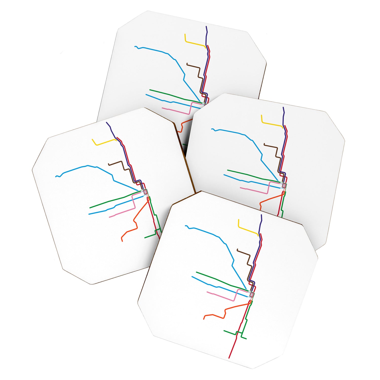 Chicago Transit Map Coaster Gallery Image 1
