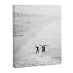 Surfers Exiting the Water in Manhattan Beach California Canvas Print Gallery Image 6