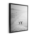 Surfers Exiting the Water in Manhattan Beach California Framed Canvas Print Gallery Image 2