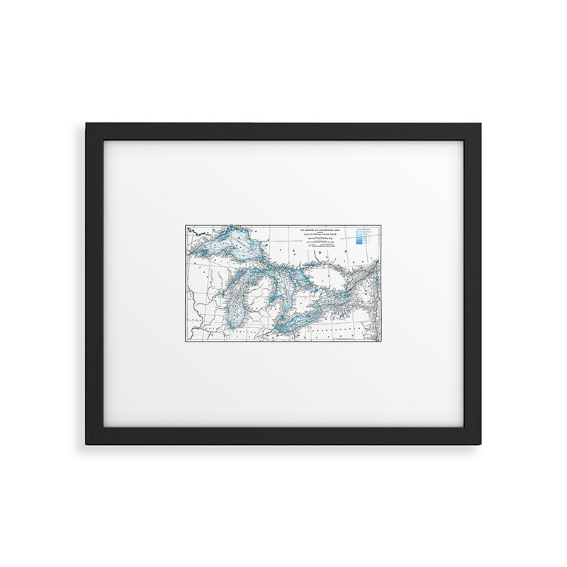 The Great Lakes Framed Art Print Gallery Image 5