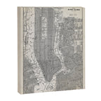 Vintage New York City Map Canvas Print Gallery Image 6
