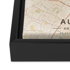 Austin, United States - Vintage Map Framed Canvas Print Gallery Image 3