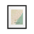 Barcelona, Spain - Vintage Map Framed Art Print Gallery Image 5