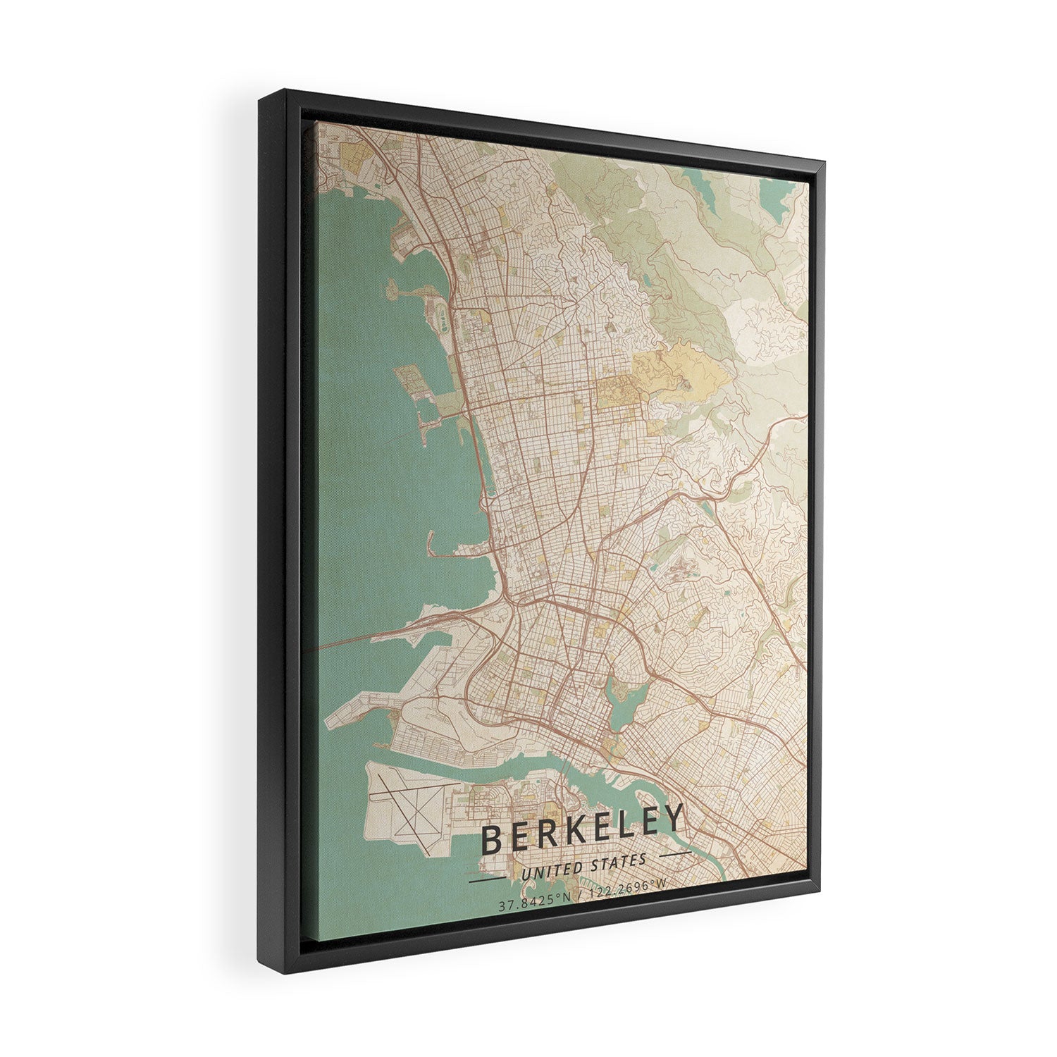 Berkeley, United States - Vintage Framed Canvas Print Gallery Image 2
