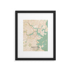 Boston, United States - Vintage Map Framed Art Print Gallery Image 5
