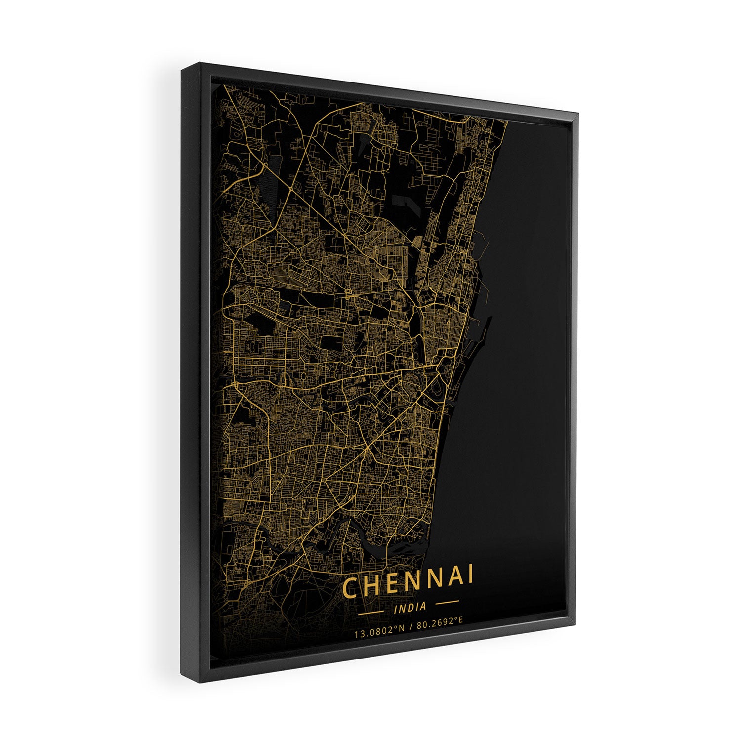 Chennai, India - Gold Framed Canvas Print Gallery Image 2