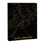 Gatlinburg, United States - Gold Canvas Print Gallery Image 8
