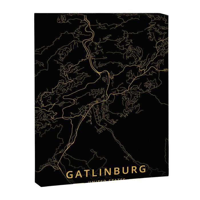 Gatlinburg, United States - Gold Canvas Print Gallery Image 1