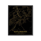 Gatlinburg, United States - Gold Framed Canvas Print Gallery Image 8