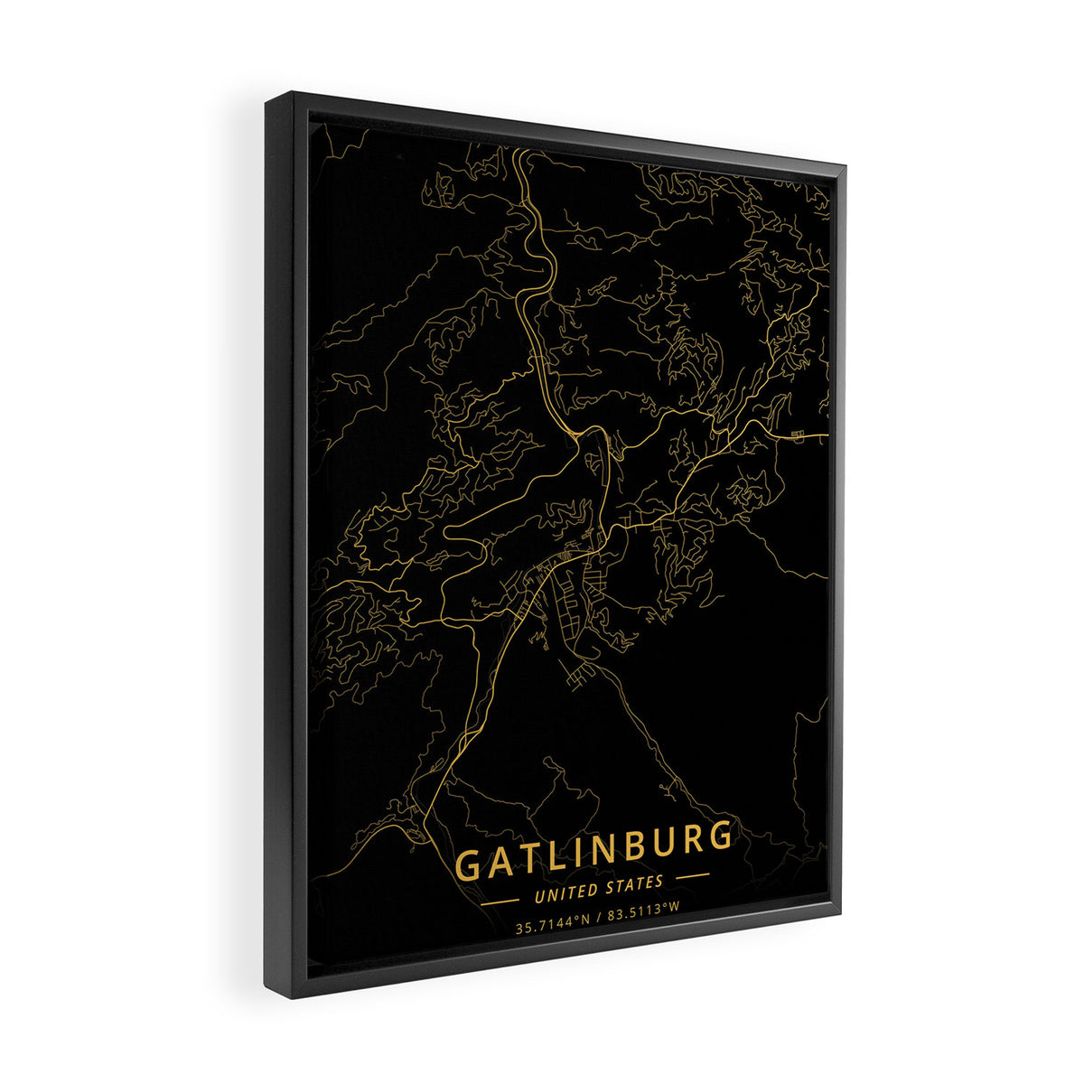 Gatlinburg, United States - Gold Framed Canvas Print Gallery Image 2