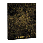 Nashville, United States - Gold Canvas Print Gallery Image 8