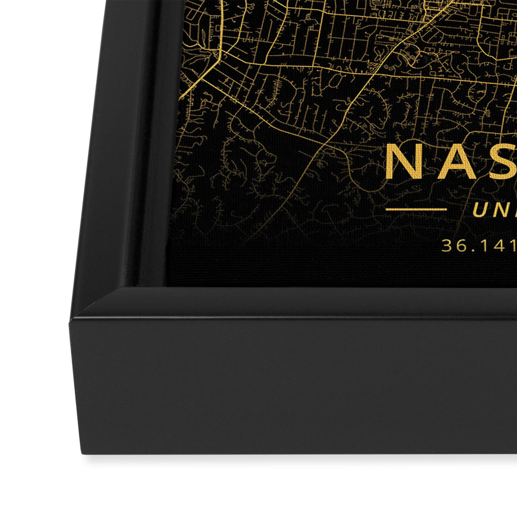 Nashville, United States - Gold Framed Canvas Print Gallery Image 3