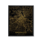 Nashville, United States - Gold Framed Canvas Print Gallery Image 8