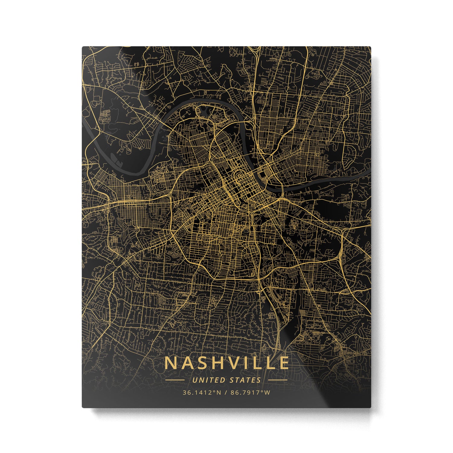 Nashville, United States - Gold Metal Print Gallery Image 6