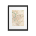 Taipei City, Taiwan - Vintage Map Framed Art Print Gallery Image 5