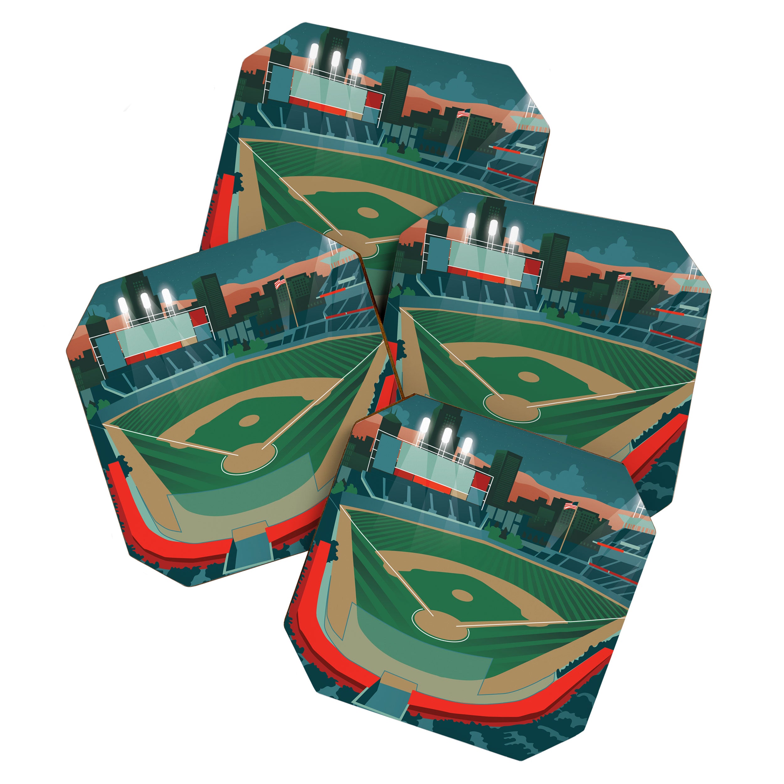 Baseball Coaster Gallery Image 1