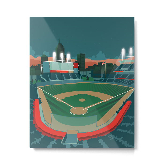 Baseball Metal Print Gallery Image 1