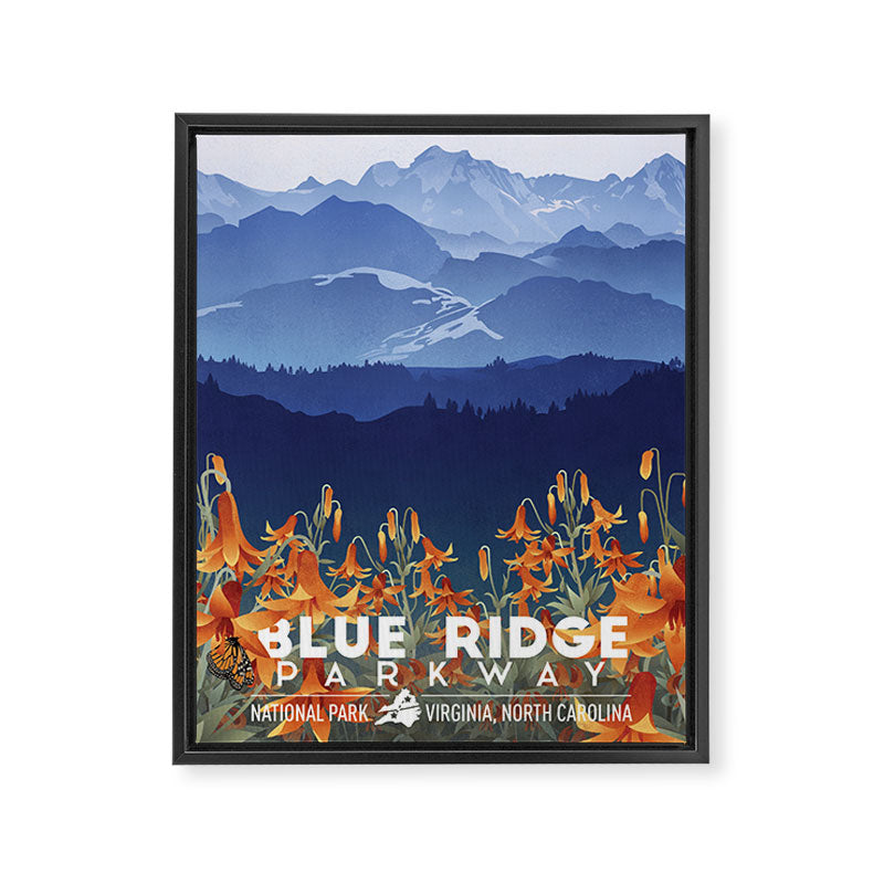 Blue Ridge Mountains Framed Canvas Print Gallery Image 3