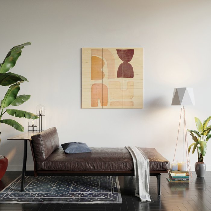 Minimal Shapes 5 Wood Wall Art Gallery Image 2