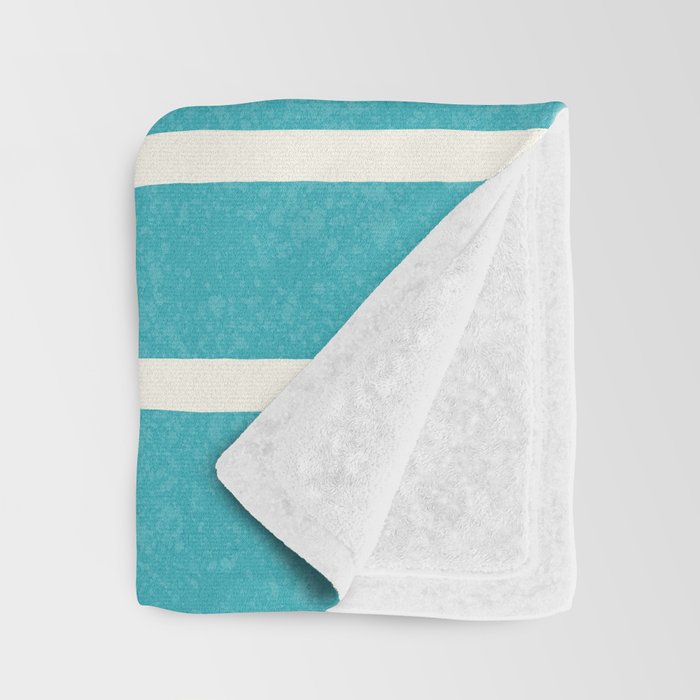 Beach Horizon Lines pink green Throw Blanket Gallery Image 3