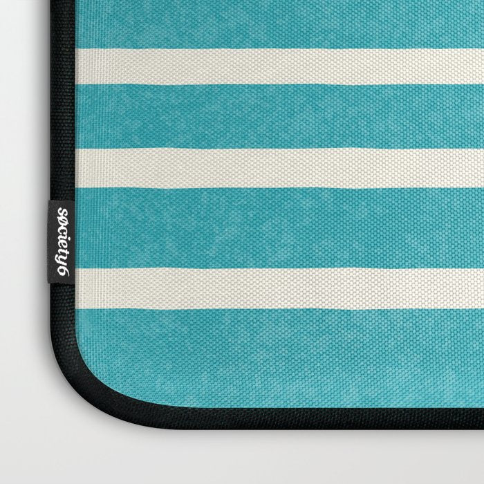 Beach Horizon Lines pink green Laptop Sleeve Gallery Image 3