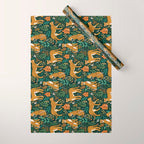 Spring Cheetah Pattern II - Lush Green Wrapping Paper Gallery Image 1
