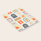 Vintage tropical summer patchwork art pattern Notebook Gallery Image 2
