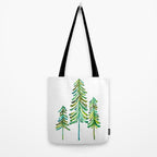 Pine Trees - Green Palette Tote Bag Gallery Image 2