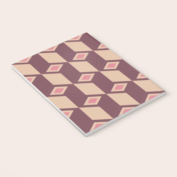 Retro Geometric Bloom Revival Notebook Gallery Image 3