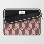 Retro Geometric Bloom Revival Laptop Sleeve Gallery Image 2