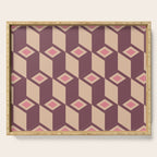 Retro Geometric Bloom Revival Serving Tray Gallery Image 1