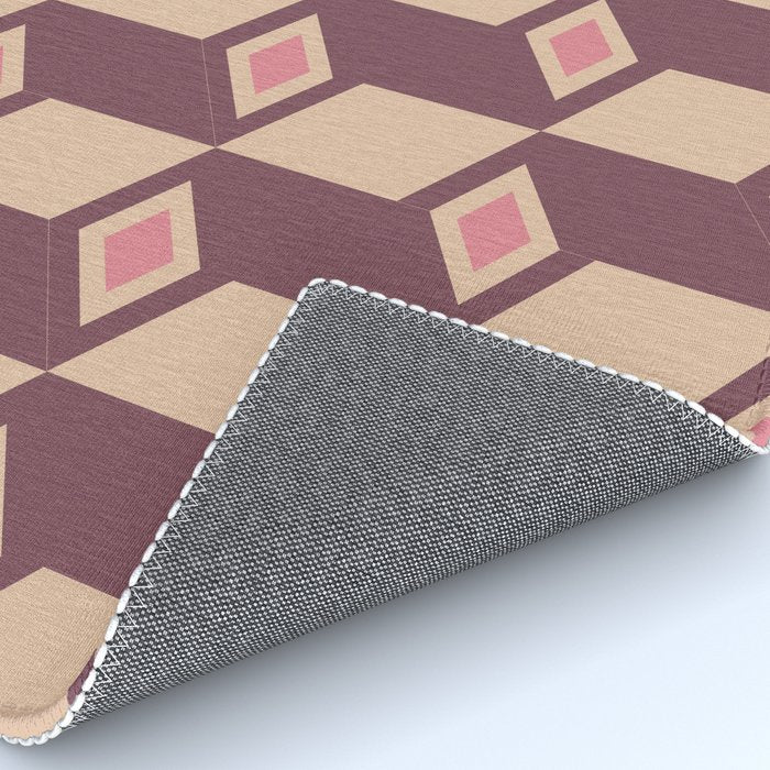 Retro Geometric Bloom Revival Rug Gallery Image 4